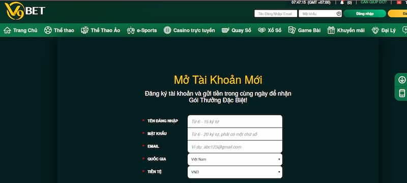 V9bet Hướng dẫn cách nạp tiền tại nhà cái V9bet nhanh chóng