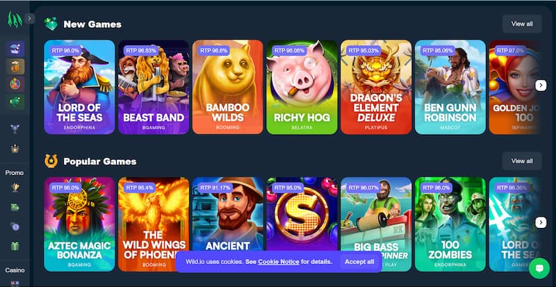 Các sản phẩm tại Wild.io