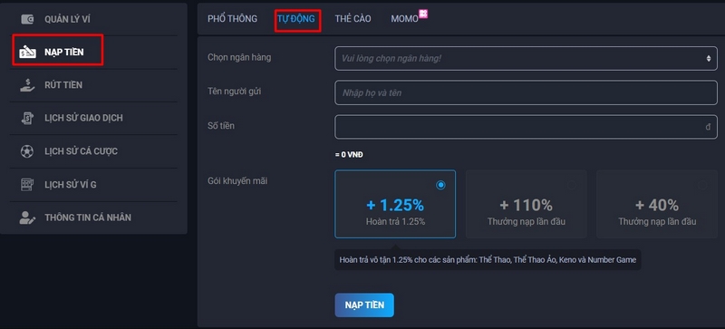 Phương thức thanh toán tại nhà cái Fabet đang cung cấp
