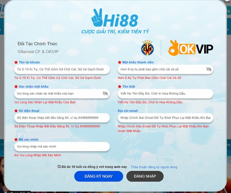 Cách tạo tài khoản