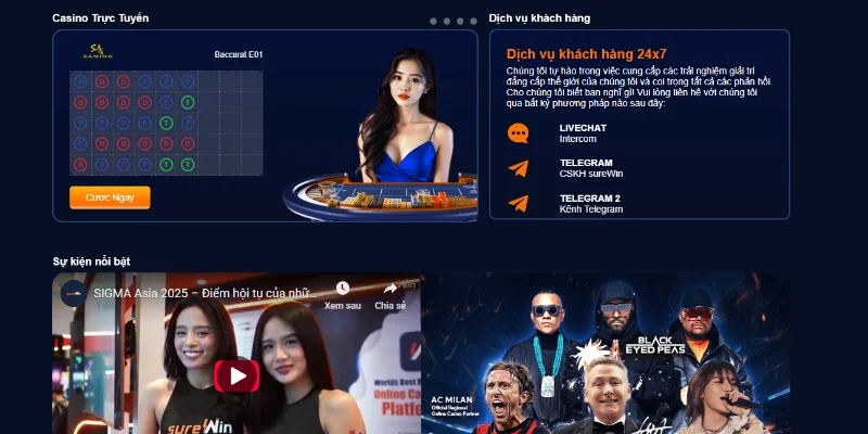 SUREWIN duy trì đội ngũ CSKH hoạt động liên tục