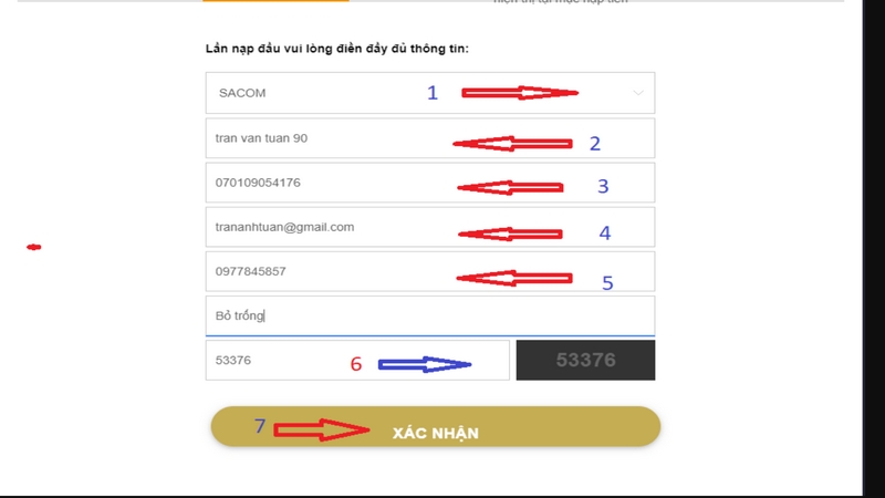 Nạp tiền Rich888 bằng QR Code không bị tính phí thực hiện